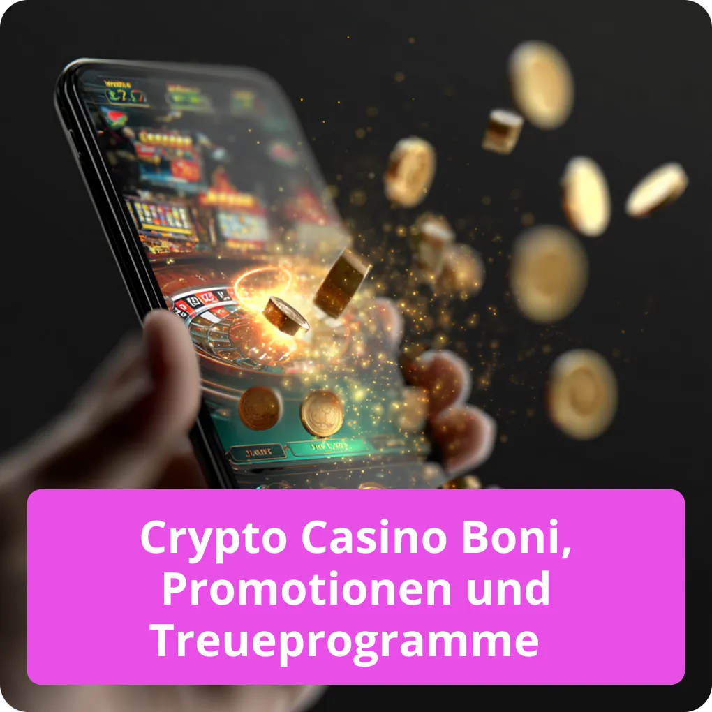 Crypto Casino Boni, Promotionen und Treueprogramme